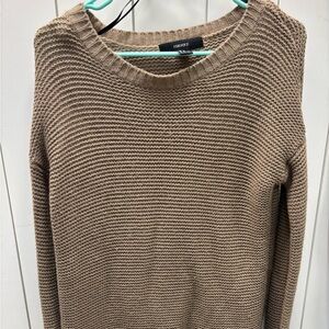 Forever 21 Women's Waffle Knit Sweater - Brown